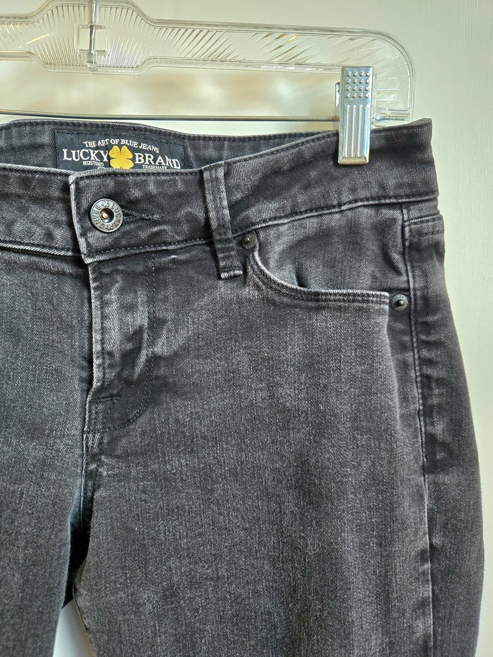Lucky Brand Lolita Boot Women's Gray Black Jeans